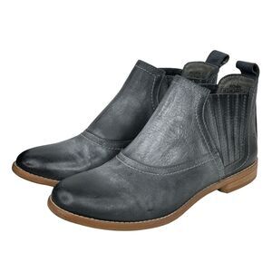 Roan By BedStu Vie Rustic Ankle Chelsea Bootie Black Gray Womens Boot SZ 6 NEW